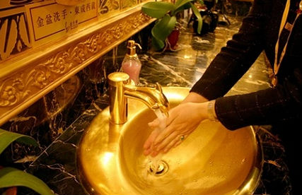 Bồn rửa vàng