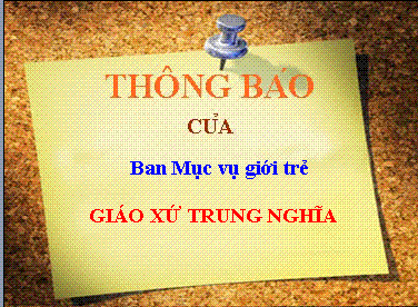 Giáo xứ trung Nghĩa : Thông báo Lễ quan thầy giới trẻ và chương trình thể thao vui xuân Nhâm Thìn 2012