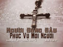 Các bài suy niệm CHÚA NHẬT 25 TN - Năm B