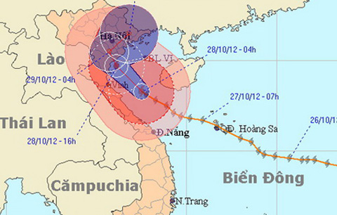 Tin bão khẩn cấp - Bão Sơn Tinh ' Số 8 '