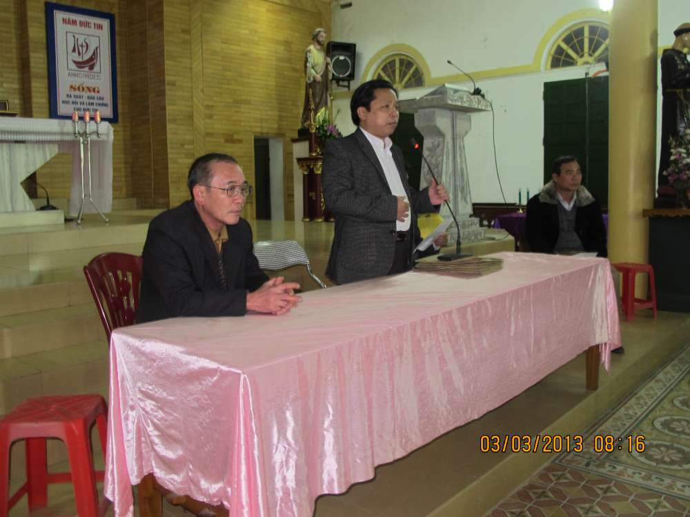 Lời phát biểu của cha quản xứ