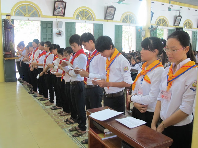 Lễ ra mắt Đoàn thiếu nhi thánh thể giáo xứ Trung Nghĩa