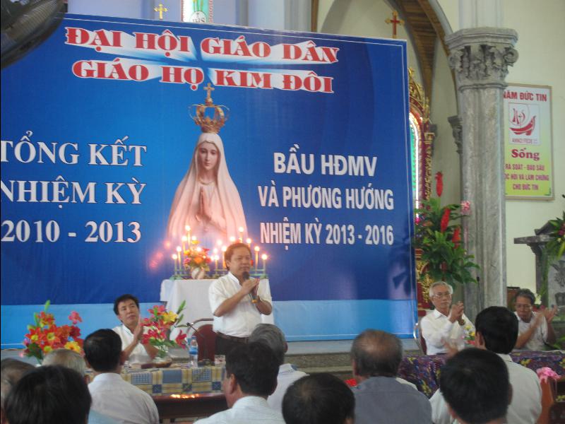 Đại hội bầu ban thường vụ HĐMV giáo họ Kim Đôi - Trung Nghĩa nhiệm kỳ 2013 - 2016