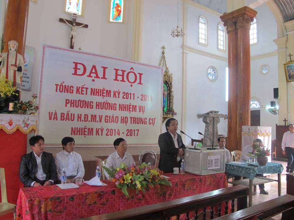 Đại hội bầu ban thường vụ HĐMV giáo họ Trung Cự - xứ Trung Nghĩa nhiệm kỳ 2014 – 2017