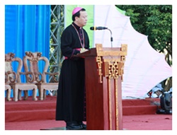 Đức cha Phêrô Nguyễn Văn Viên tại Đại hội Giới trẻ Giáo tỉnh Hà Nội lần thứ XII