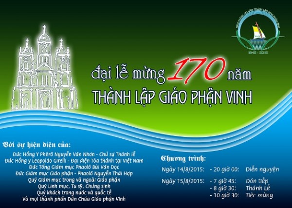Tin bài và Truyền hình Trực tiếp Đại Lễ Cao Điểm Năm Thánh mừng kỷ niệm 170 năm thành lập giáo phận Vinh