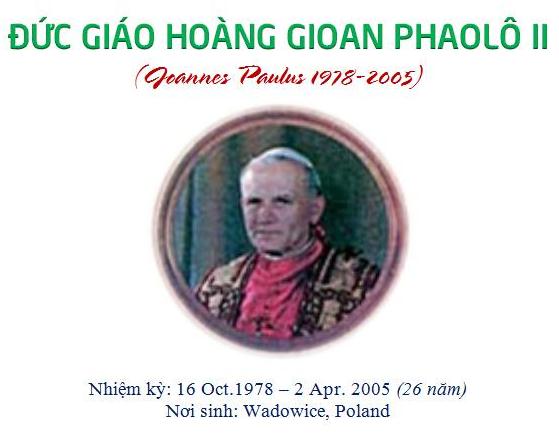 70 bài Giáo Lý Thánh Mẫu của Đức Thánh Cha Gioan Phaolô II